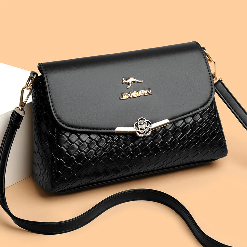 Women’s Small Square Retro Bag – Versatile Shoulder Crossbody with Flip Cover