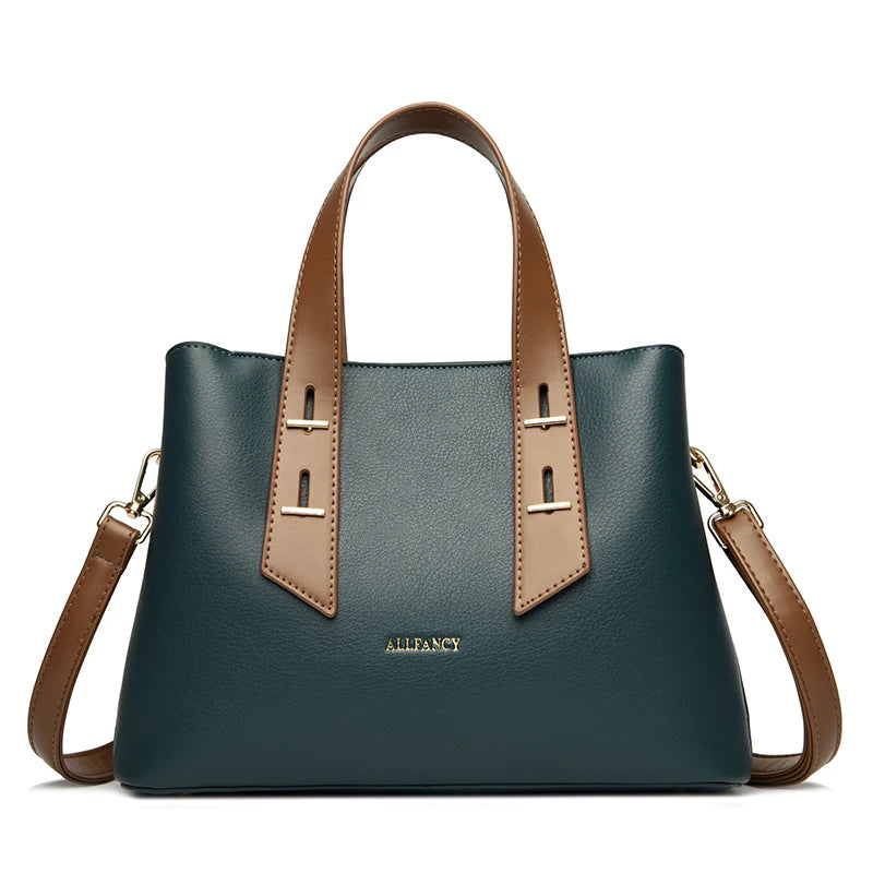 High-Capacity Retro PU Leather Crossbody Handbag for Women – Classic Fashion Shoulder Bag