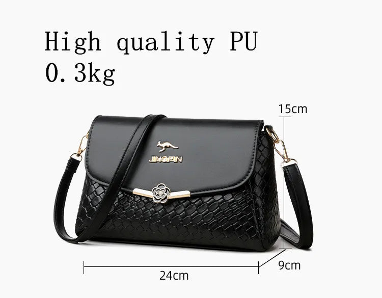 Women’s Small Square Retro Bag – Versatile Shoulder Crossbody with Flip Cover