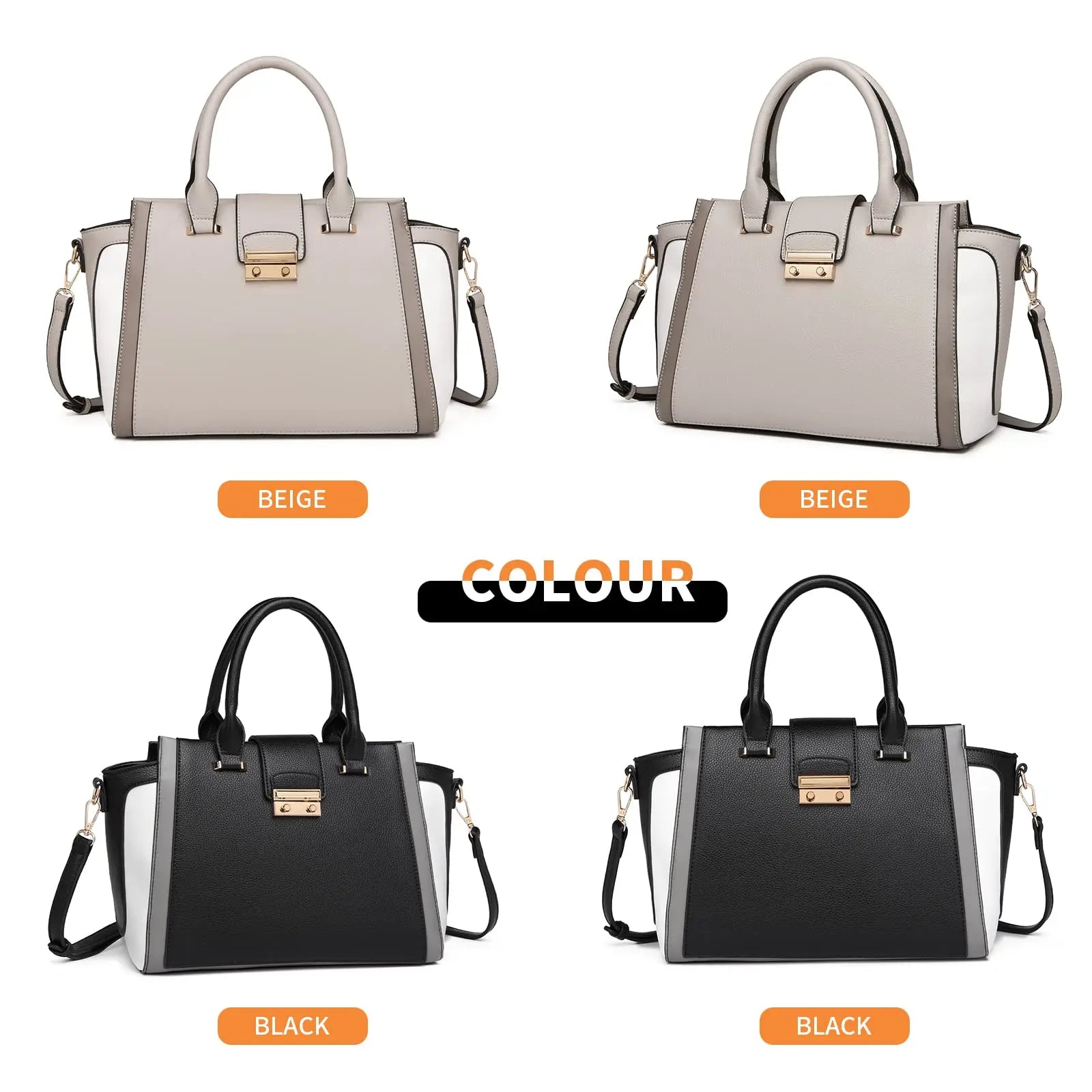Women’s Retro PU Leather Handbag – Elegant Shoulder & Shopper Bag