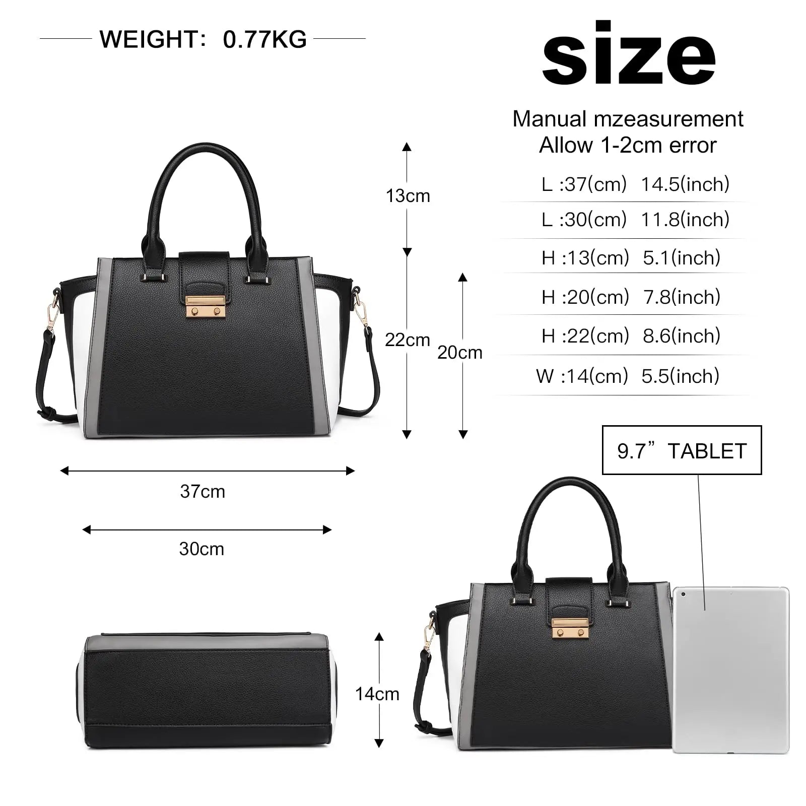Women’s Retro PU Leather Handbag – Elegant Shoulder & Shopper Bag