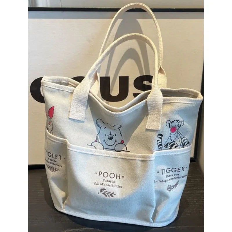 MINISO Tote Bag – Cartoon Style & Large Capacity
