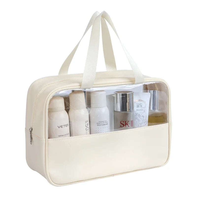 Transparent Waterproof Makeup Bag – Large Capacity Multifunction Travel Pouch for Women