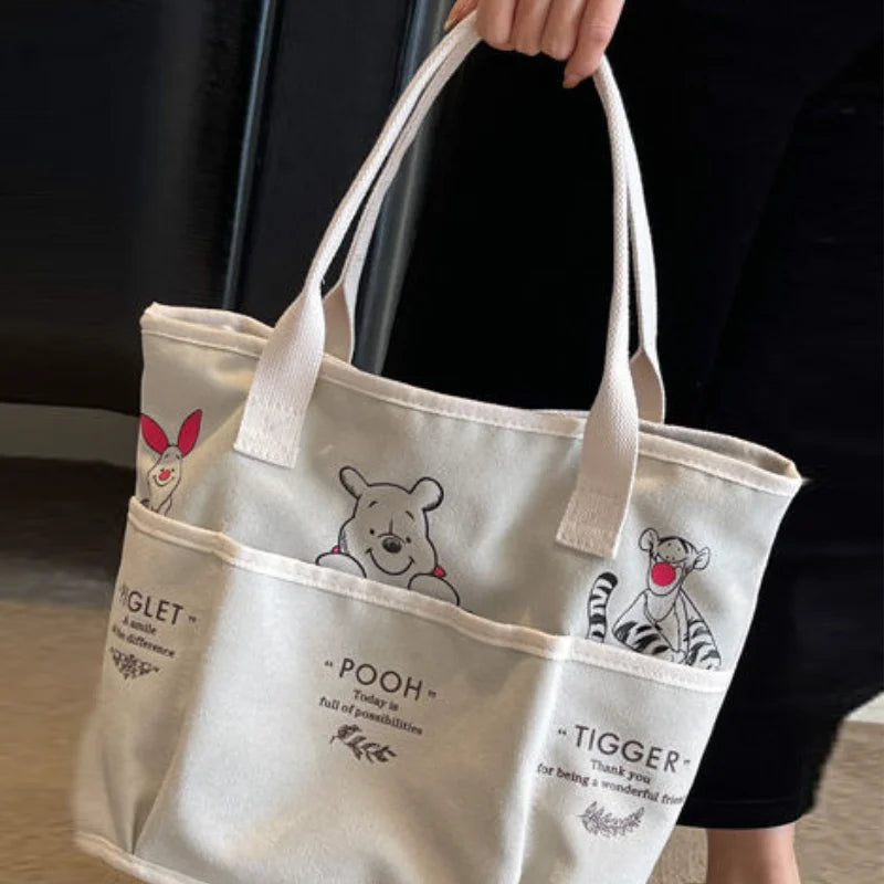 MINISO Tote Bag – Cartoon Style & Large Capacity