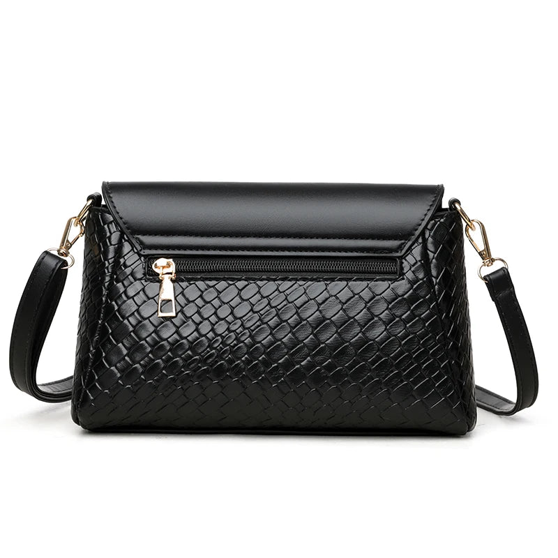 Women’s Small Square Retro Bag – Versatile Shoulder Crossbody with Flip Cover