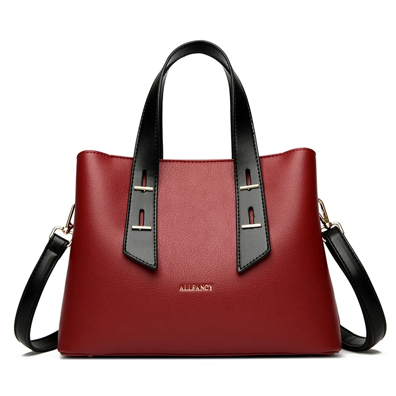 High-capacity Women's Bag Fashion Classical Style Crossbody Handbag Retro PU Leather Shoulder and Purse Casual Bag Daily wallet