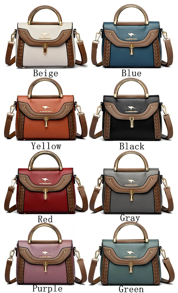 New Fashion Faux Leather Crossbody Handbag for Women – Large Capacity & Adjustable Strap