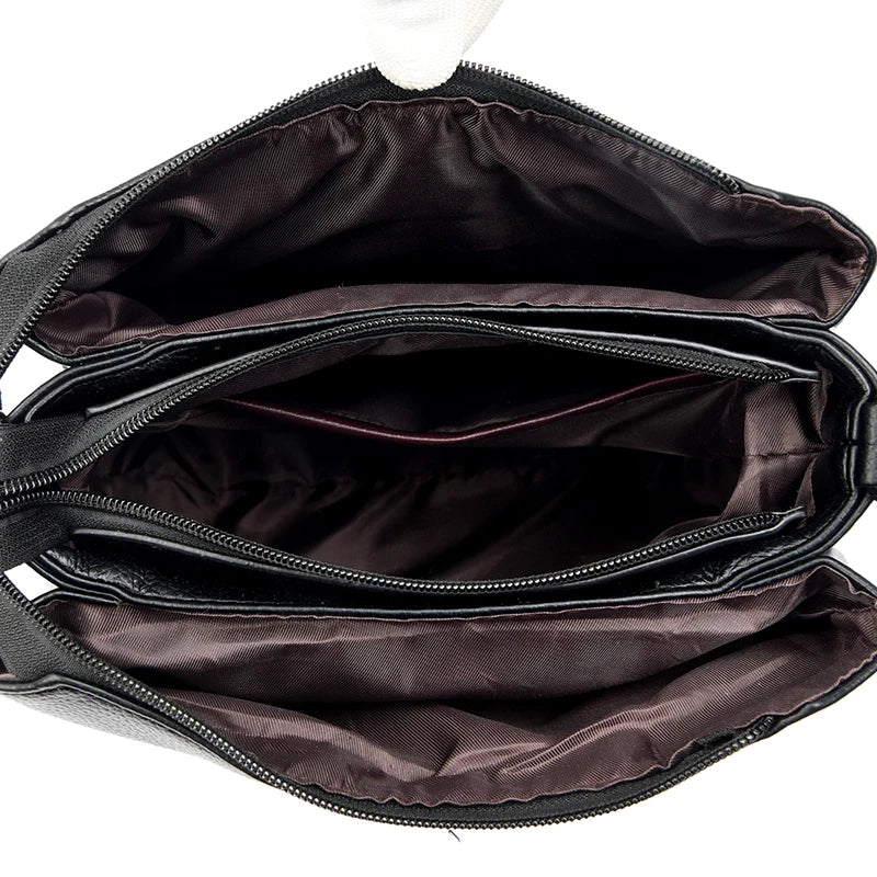 Women’s Large Capacity PU Leather Tote Bag – Elegant Shoulder & Crossbody Handbag