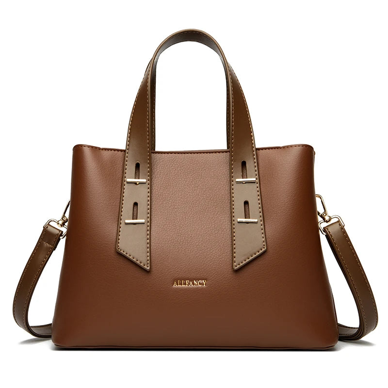 High-capacity Women's Bag Fashion Classical Style Crossbody Handbag Retro PU Leather Shoulder and Purse Casual Bag Daily wallet