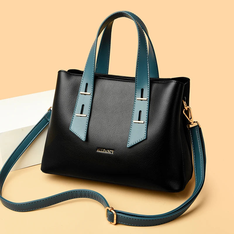 High-capacity Women's Bag Fashion Classical Style Crossbody Handbag Retro PU Leather Shoulder and Purse Casual Bag Daily wallet