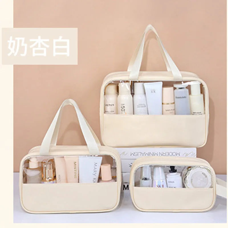 Transparent Waterproof Makeup Bag – Large Capacity Multifunction Travel Pouch for Women