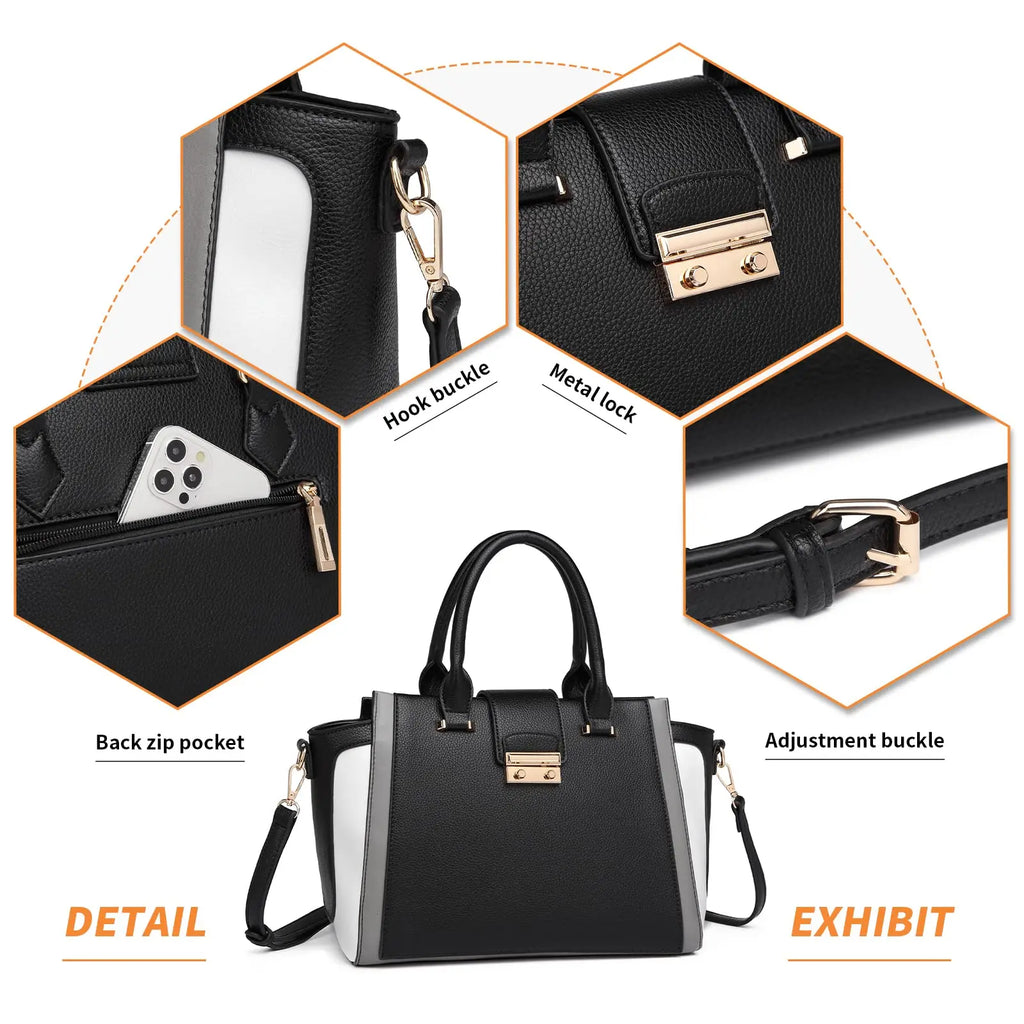 Women’s Retro PU Leather Handbag – Elegant Shoulder & Shopper Bag