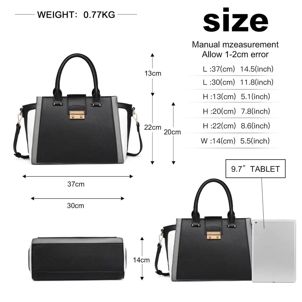 Women’s Retro PU Leather Handbag – Elegant Shoulder & Shopper Bag