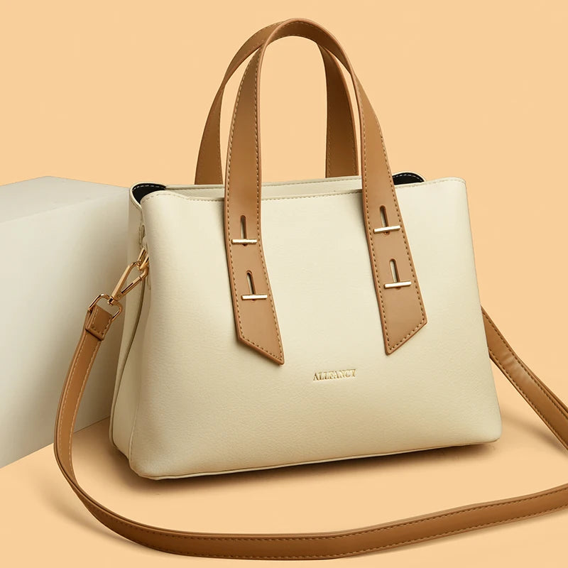 High-capacity Women's Bag Fashion Classical Style Crossbody Handbag Retro PU Leather Shoulder and Purse Casual Bag Daily wallet