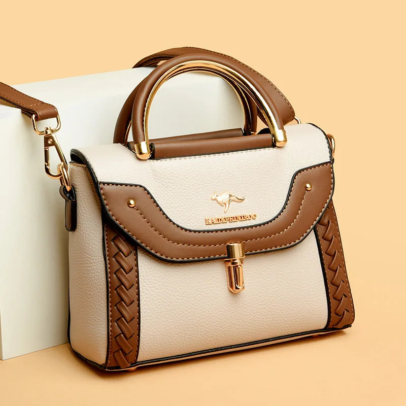 New Fashion Handbag Crossbody Bags for Women Faux Leather Bag Adjustable Strap Top Handle Bag Large Capacity Shoulder Bags Totes